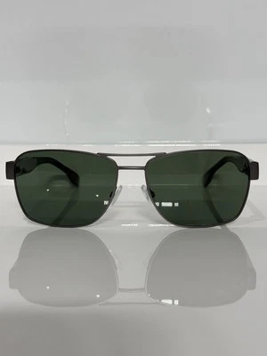 NIB Hugo Boss 1441/S 086UC Matte Gray Metal Polarized Sunglasses 60mm Foto 1 de 4