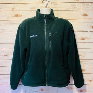 llbean x subaru polarfleece jacket Mens M 2000s Green Full zip - Picture 1 of 11