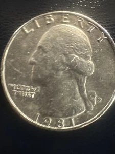 1981 Washington Quarter Multi Errors  "In Cod we trust". - Picture 1 of 6