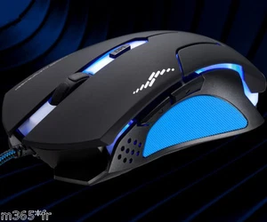 SOURIS OPTIQUE GAMER PRO 2400dpi 6 boutons 170cm led souris droitier neuf fr - Imagen 1 de 6