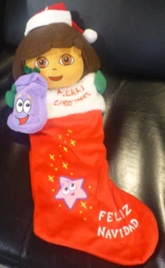 Dora The Explorer Plush Christmas Stocking 23" Decoration Kids Cartoon - Picture 1 of 2