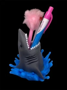 Shark Pen Holder – 3D Printed Desk Organizer - Picture 1 of 4