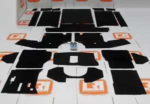 RHD R380 300 tdi/TD5 full black front+rear carpet set FITS Land Rover Defende... - Picture 1 of 7