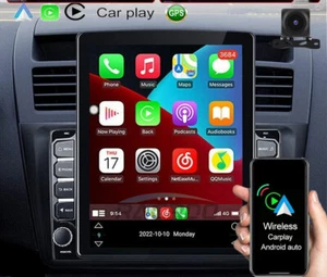9.7" Apple CarPlay Car Stereo Radio Android 11 GPS WiFi BT FM 2DIN MP5 + Camera - Picture 1 of 21
