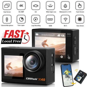 Vlogging Camera 4K 20MP Action Sports Camera Dual Screen EIS Touchscreen WiFi~ - Picture 1 of 12