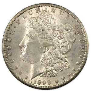 Dólar de plata Morgan de Nueva Orleans 1899-O $1 casi sin circular AU+ - Imagen 1 de 2