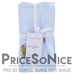 Williams Sonoma Peter Rabbit™ Embroidered Napkins, Set of 4 MSRP $50 EASTER - Picture 1 of 2