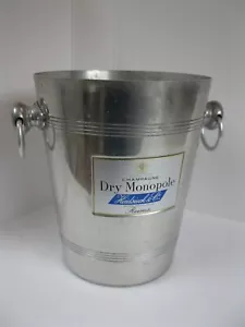 Vintage French Ice Bucket/Champagne Cooler Dry Monopole Heidsieck 1960's - Picture 1 of 5