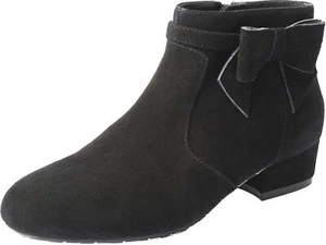 Lola Ramona ALICE PITCH BLACK Vintage BOW Stiefeletten Ankle Boot Rockabilly - Bild 1 von 3