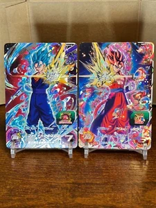Carte Bandai Super Dragon Ball Heroes PBBS9-01,02 Vegeto:Xeno SSJ4&Vegeto SSJB - Foto 1 di 15