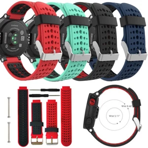 Replacement Silicone Watch Band Strap for Garmin Forerunner 235 735xt 630 S6 S20 - Picture 1 of 20
