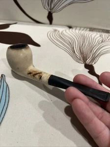 Vintage KAYWOODIE WHITE BRIAR ESTATE PIPE Tobacco Smoking Imported Briar USA - Picture 1 of 10