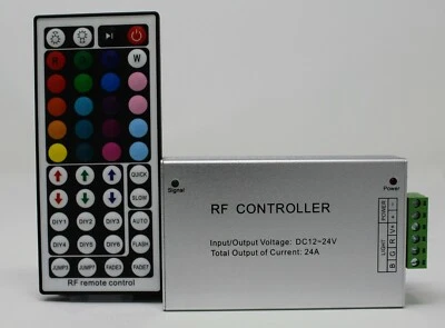 44 Key RF Remote Wireless RGB Controller DC 12V 24A for SMD 5050 3528 LED Strip - Image 1 of 4