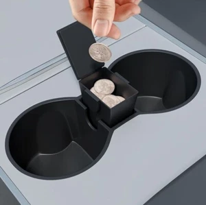 Tesla Model Y 2020-24 & Model 3 (2021-23) Cup Holder Silicone Insert - Picture 1 of 4