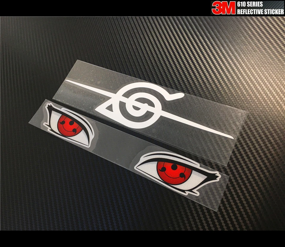 Itachi Uchiha logo & Sharingan Sticker Naruto Anime JDM DIY Car  #N59 Foto 1 de 1