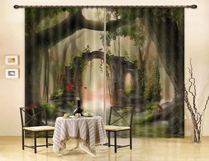 3D Forest Arch G2056 Photo Blockout Curtain Fabric Window Honey 2023 - Picture 1 of 7