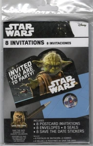 Disney Star Wars Invitations 8 -ct 2016 printing with envelopes - Picture 1 of 2