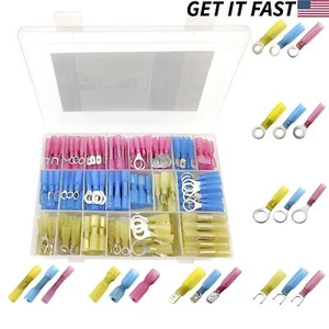 Kit de conectores eléctricos de cable termorretráctil de 250 piezas terminales automotrices marinas - Imagen 1 de 11