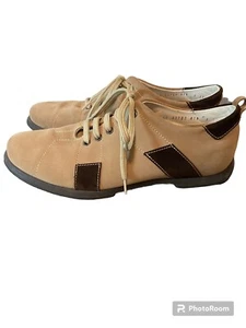 Zegna Sport Mens Size 7 Tan Leather Fashion Sneakers Lace Up - Picture 1 of 11