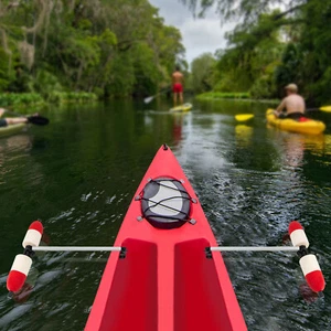 1 Pair Kayak Canoe PVC Stabilizer System Outrigger Arms Fishing Sidekick Kit NEW - Picture 1 of 17