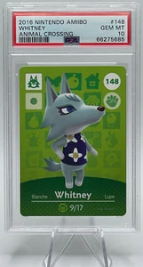 Nintendo Amiibo Animal Crossing #148 2016 Whitney PSA 10 gemas como nuevo - Imagen 1 de 2