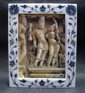 Pietra Dura Art Memorable Frame White Marble Photo Frame for Home 10 x 8 Inches - Picture 1 of 5