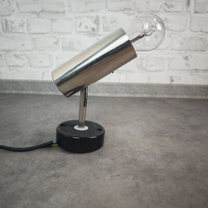 RZB Spotleuchte 80er verstellbar Chrom Vintage Lampe Loft Bauhaus Stil - Bild 1 von 12