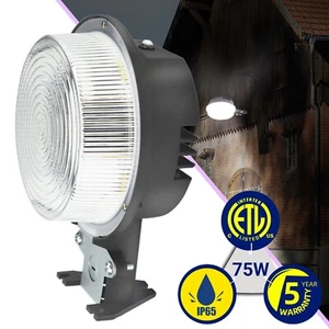 LED Barn Light 75W - Dusk to Dawn LED Outdoor Lighting, Super Bright 8,400LM - Picture 1 of 13