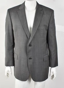 HUGO BOSS Lanificio Tesse Biella Italian Virgin Wool Pasini2 Blazer Jacket 48R - Picture 1 of 6