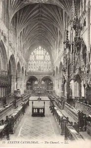 (av69) Kathedrale von Exeter The Chancel - Devon Levy LL Postkarte - Bild 1 von 2