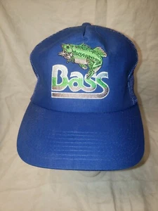 BASS Fish embroidered Fishing trucker hat Cap USA MMB YaHopi - Picture 1 of 5