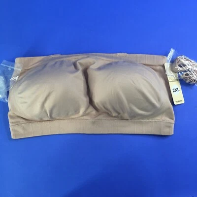 Sujetador Truekind 2XL gris convertible sin tirantes bandeau para mujer Foto 1 de 4