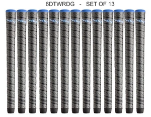 *SET 0F 13** Winn MIDSIZE +1/16th Dri-Tac Wrap Grips Dark Grey 6DTWR-DG - Picture 1 of 5