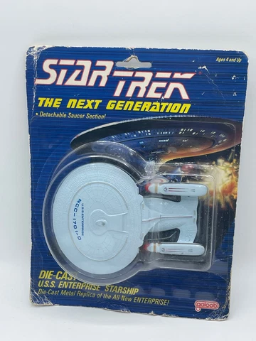 Galoob Star Trek TNG Die Cast USS Enterprise Starship 1988 Cover