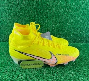 Nike Zoom Mercurial Superfly 9 Elite FG Yellow DJ4977-781 Men Size 6 / Women 7.5 - Picture 1 of 5