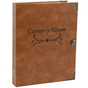 120 Pockets Currency Album, Paper Money Banknote Collection Book Bills Holder... - Picture 1 of 7