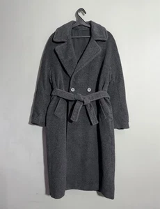 Max Mara Double Wool Gray Breasted Coat - Picture 1 of 18