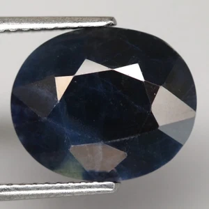 7.77Ct. Natural Normal Heated Sapphire Greenish Blue Large Oval Facet Australia - Picture 1 of 7