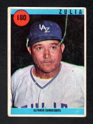 1970 Ovenca Sport Grafico Venezuelan #180 Chico Carrasquel Aguilas Del Zulia GD - Image 1 of 2