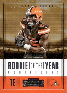 David Njoku Rookie - 2017 Panini Contenders Football - Rookie of the Year - Bild 1 von 2