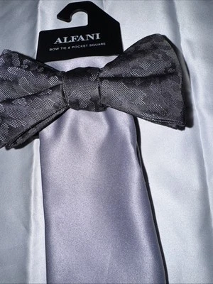 Alfani Men Regular fit Bow Tie Necktie One Size Black - Image 1 of 4