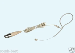 Single Hook Beige Microphone Headset Mic For Shure Wireless SLX PG ULX UT - Picture 1 of 1