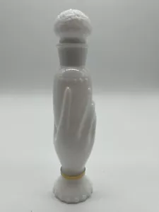 Avon White Milk Glass Parfum Hand Embossed Vintage Flakon - Bild 1 von 6