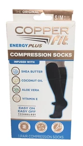 Calze a compressione graduata Copper Fit 1 PAIO S/M nere unisex - Foto 1 di 4