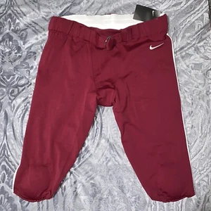 Nike Vapor Untouchable Football Pants Size 3XL Maroon W/ White Stripe Game - Picture 1 of 4