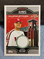 2005 TOPPS ALBERT PUJOLS 2004 ALL-STAR STITCHES GU JERSEY ST. LOUIS CARDINALS