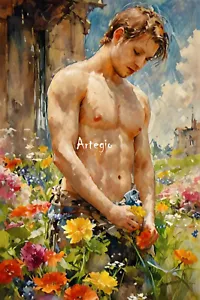 Boy nackte Brust Man Nude Guy nu Homme desnudo Passion of Male Collection x77 - Bild 1 von 2