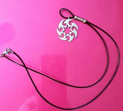 UNIKAT Kette Kolovrat Anhä. Lederb. Slawisch Nordisch Wikinger Amulett Talisman - Bild 1 von 4