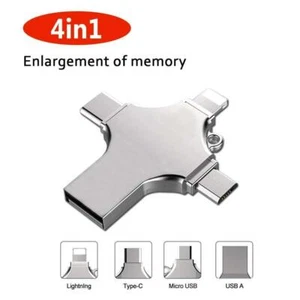 1TB 32GB 4in1 Memory Stick USB3.0 Flash Drive OTG Thumb U Disk Pen for iPhone PC - Picture 1 of 18