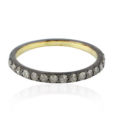 925 Sterling Silver_0.36Ct Pave Diamond Ring_Half Eternity Diamond Ring - Image 1 of 4